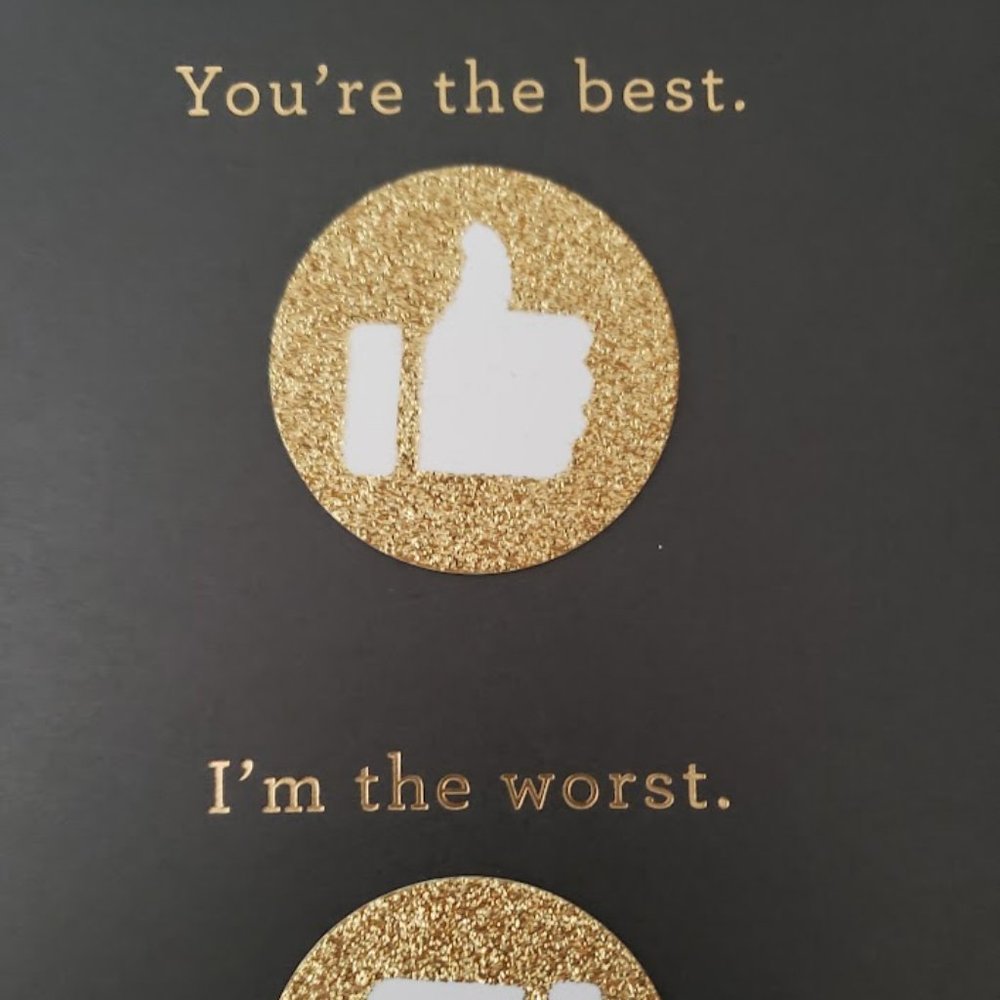 You're the Best - I'm the Worst - I'm Sorry - Paper Destiny card